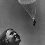 Parachuting was a craze in the 1930s Soviet Union and famous parachutists were widely celebrated (photograph by Abram Sterenberg via Moscow House of Photography)
