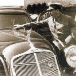 Stalin checks the windscreen wipers on a ZIS 101.